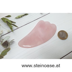 Gua Sha Schaber ROSENQUARZ Wolke